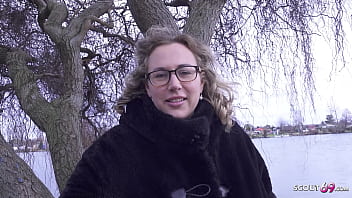 GERMAN SCOUT - Big natural Tits BBW Mature Kathy Deep