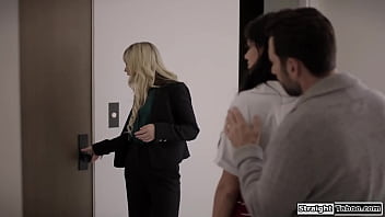 Petite realtor locked my wife in so she could suck