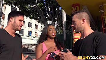 Busty Ebony Lisa Tiffian Gets DP'd