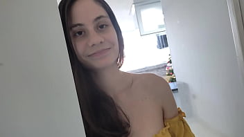 My horny neighbor lets me fuck her at home /