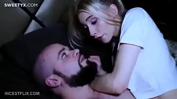 Stepdaughter is afraid of the rain and runs to sit