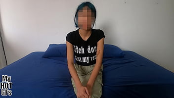 Oh my God! This skinny girl is barely legal! And