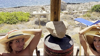 Two Milf's get Fucked by Me in Front of Sea