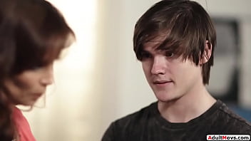  - Busty milf stepmom rides stepsons cock