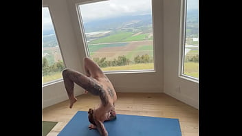 Felicity feline naked morning yoga