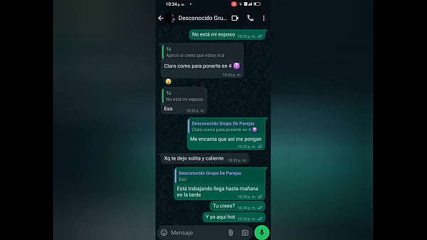 Sharon and a stranger from a WhatsApp Group come to