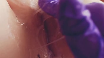 ASMR Slut with a wet vagina, touching her pussy, orgasm,