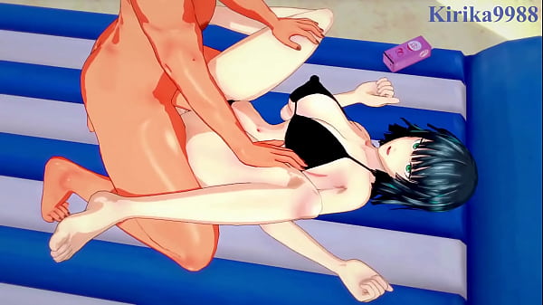 Tatsumaki and Fubuki and the old man intense sex. -