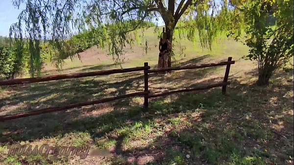 Flashing my pussy in front of a young guy in