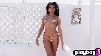 Exotic Latin teen Katherinne Sofia showed perfect big ass and