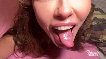 BENEFIT MONKEY: I fuck Eden Ivy's rich throat in lingerie