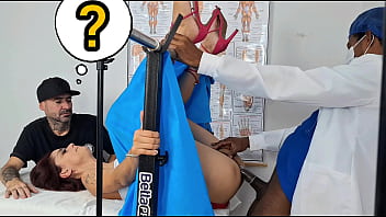 Gynecologist can't resist and fucks the cuckold's wife!