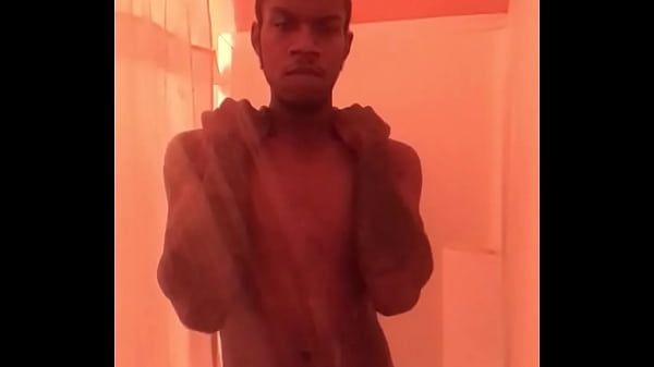 I my big black bbc dick In a hot shower