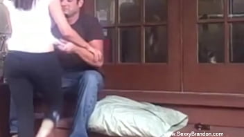 Amateurs Having Sexy Fun On The Stairs Making Fun Session