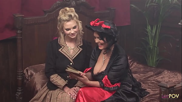 Full on threesome with natural tits brunette looking forward to