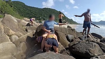 Passers-by were outraged, but she continued to suck and beg