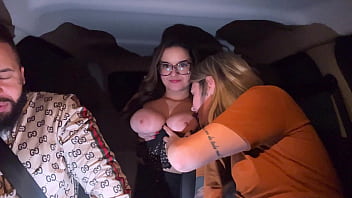 99 driver picks up passenger with big, natural breasts! Passenger