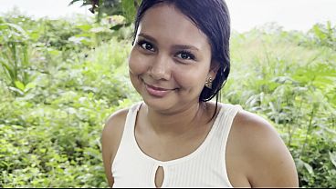 Stepsister wanted a mango and ended up swallowing milk