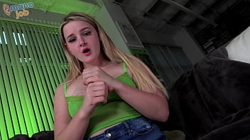 Barely-legal blonde babysitter with big tits Eliza Eves loves to