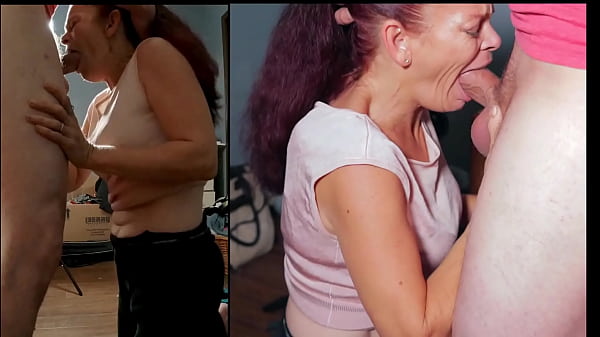 Neighbor's wife throated and rimjob for hubby's debt.