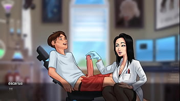 Teacher examines my penis until it becomes erect -summertime saga