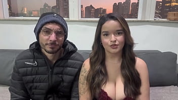 Husband surprised slutty wife with masked man hard to make