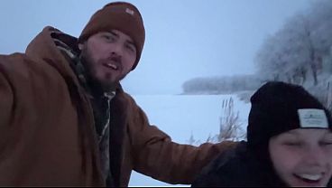 Almost Caught Fucking Outside Then Warming Him Up with My