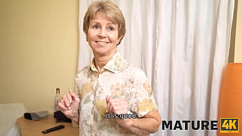 MATURE4K. Maid is middle-aged and she is mans type so