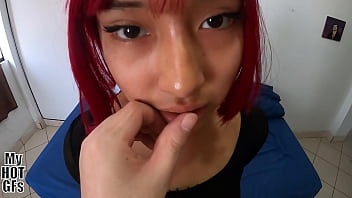 18 year old redhead girl fucks like a goddess!