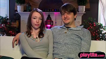 Young couple goes to a swinger party for the first