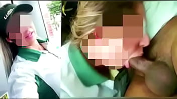 Gas station attendant caught on camera having sex with gas