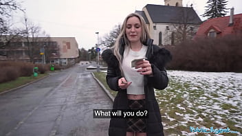 Public Agent Married blonde babe has sex with a stranger