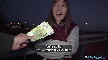 Public Agent - Hot brunette dances for me in PUBLIC