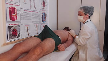 Unforgettable erection in front of the nurse