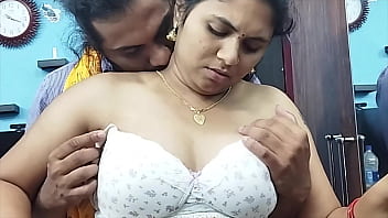 I Press Boobs of My Lovely Wife And kiss Her