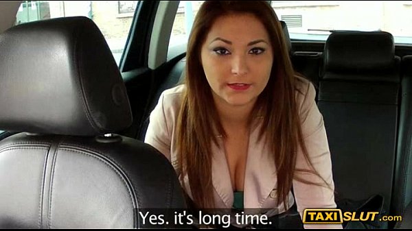 Busty amateur babe Lana free fare for fucking a cab