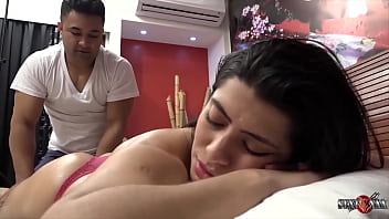 Masseuse fucks the hottie after an exciting massage.