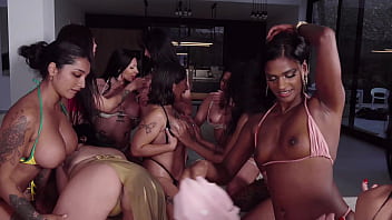 The hottest and richest lesbian orgy of 2025 only at