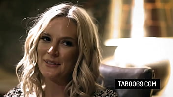 Blonde stepmom Mona Wales and her husband invites their stepson's