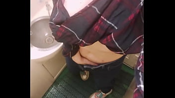I Masturbate Pussy in the Train Toilet and Recording it