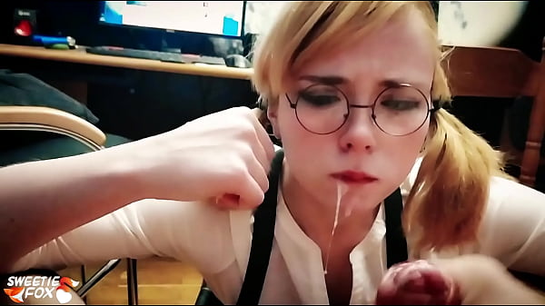 Honey Teenager Deep Sucking Big Cock - Cum in Mouth