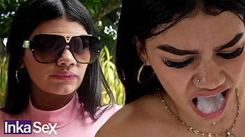 Young Colombian woman doesn't like semen and ends up swallowing