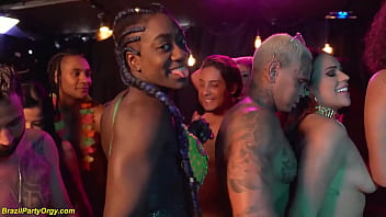 Extreme carnaval DP squirting fuck party orgy