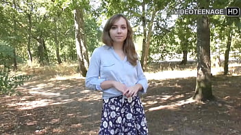 Lovely 18 years old girl plays with sex toy during