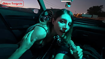 Fucking with a female driver in her own car -