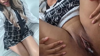 Real homemade video. Virgin student from a private institute lets
