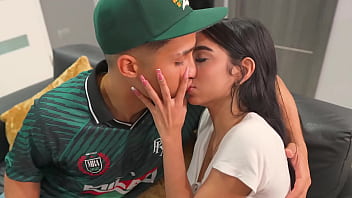 Big cock Latino guy fucks a very hot petite girl