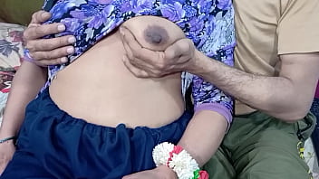 Indian step sister groaned in pleasure as her boobs were