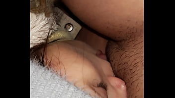 My neighbor licks my pussy in an abandoned barn so