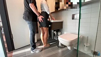 Meeting break - workmate impregnates me, business-bitch